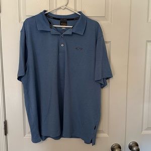 Greg Norman Mens Short Sleeve Golf Polo 2XL Blue